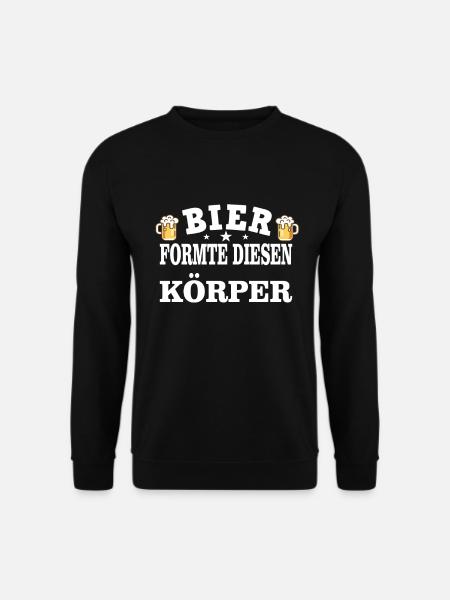 BIER FORMTE DIESEN KÖRPER - Unisex Pullover - Schwarz