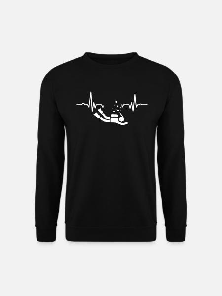 Funny diver gift snorkel scuba apnea - Unisex Sweatshirt - black