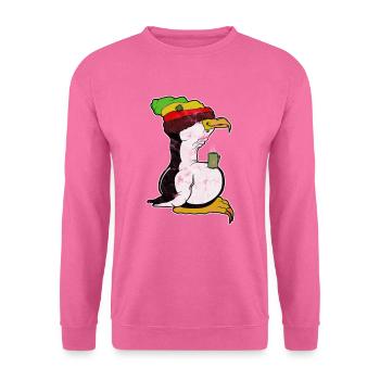 Tux Linux Pinguin Kaffee Pause Computer Nerd Retro - Unisex Pullover - Pink - Vorne