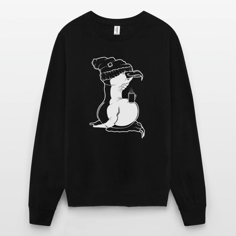 Tux Linux Penguin Coffee Break Computer Freak Nerd Unisex Sweatshirt