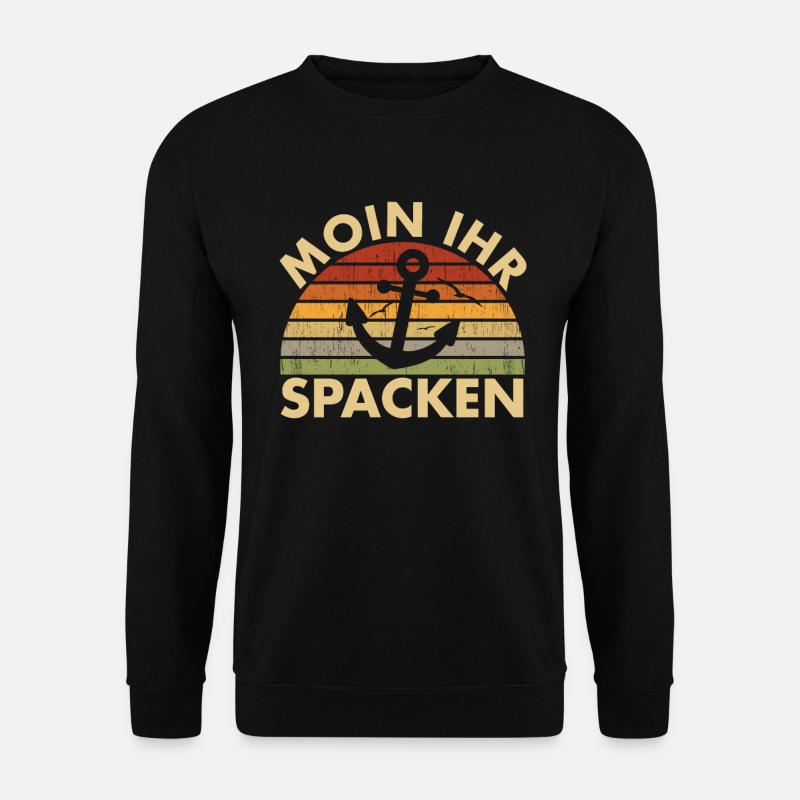 Moin Ihr Spacken - Unisex Pullover - Schwarz