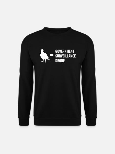 Birds Aren't Real - Unisex Pullover - Schwarz