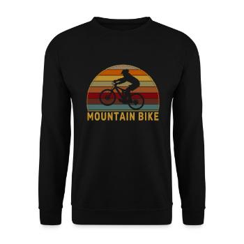 MTB Mountain Bike Enduro MTB MTB Fahrer - Unisex Pullover - Schwarz - Vorne - Alina (178cm) & Michal (187cm)