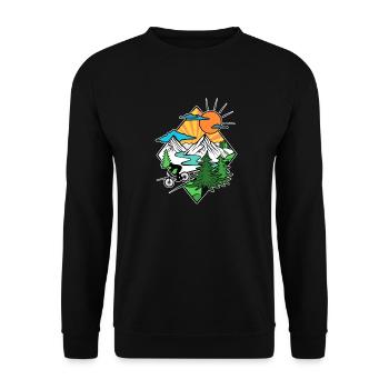 VTT vtt enduro VTT biker - Sweat-shirt Unisexe - noir - Devant - Alina (178cm) & Michal (187cm)