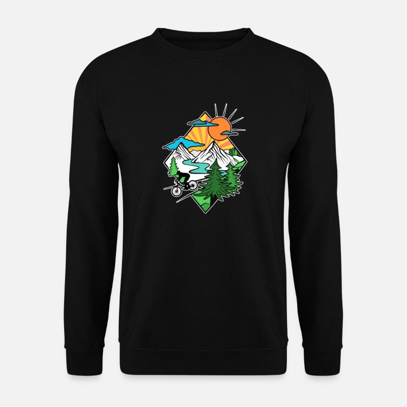 VTT vtt enduro VTT biker - Sweat-shirt Unisexe - noir