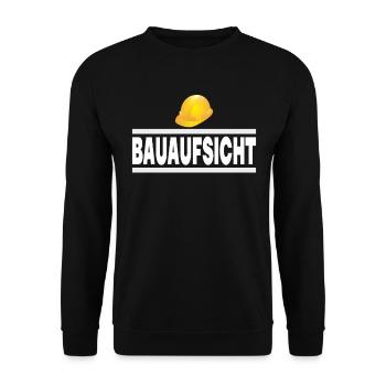 Bauaufsicht Bauherr Handwerker Baustelle Geschenk - Unisex Pullover - Schwarz - Vorne - Alina (178cm) & Michal (187cm)