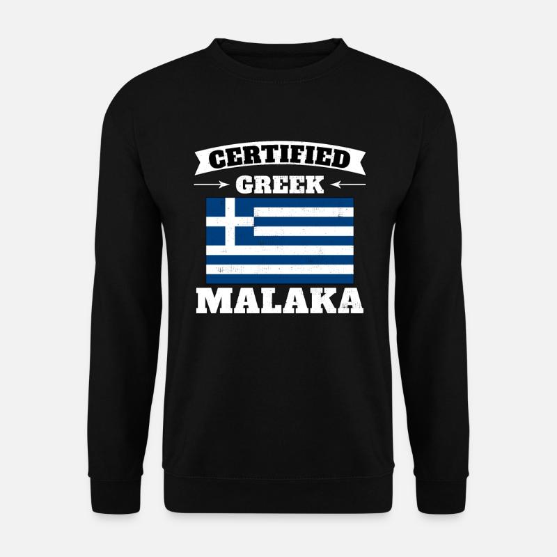 Malaka - Certified Greek - Unisex Sweatshirt - black