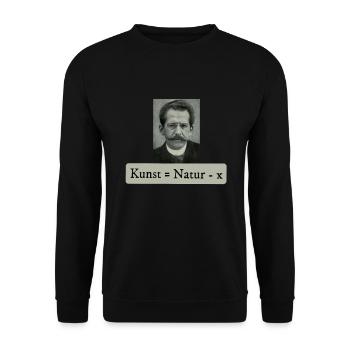 Naturalismus Kunst = Natur - x Arno Holz - Unisex Pullover - Schwarz - Vorne - Alina (178cm) & Michal (187cm)