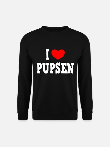 I LOVE PUPSEN - Pups Furz Blähungen - Unisex Pullover - Schwarz