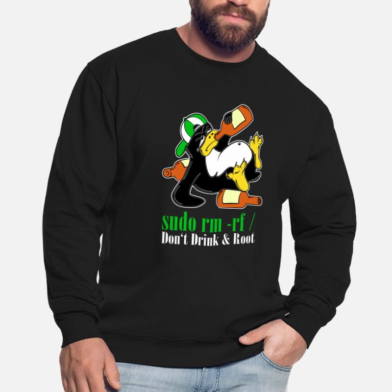Linux Pinguin Sudo Admin Lustig Informatik PC Nerd Unisex Pullover