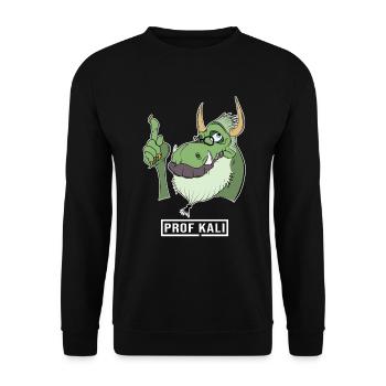 Administrateur informatique Kali Linux Tux Dragon Head - Sweat-shirt Unisexe - noir - Devant - Alina (178cm) & Michal (187cm)