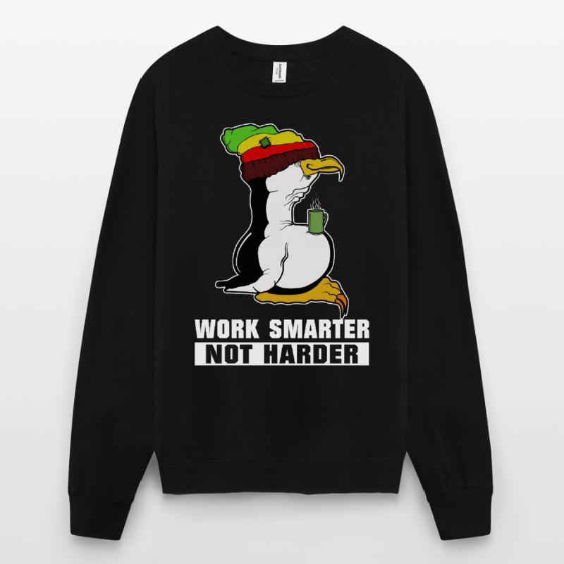 Linux penguin coffee break Rasta Informatik PC Nerd Unisex Sweatshirt