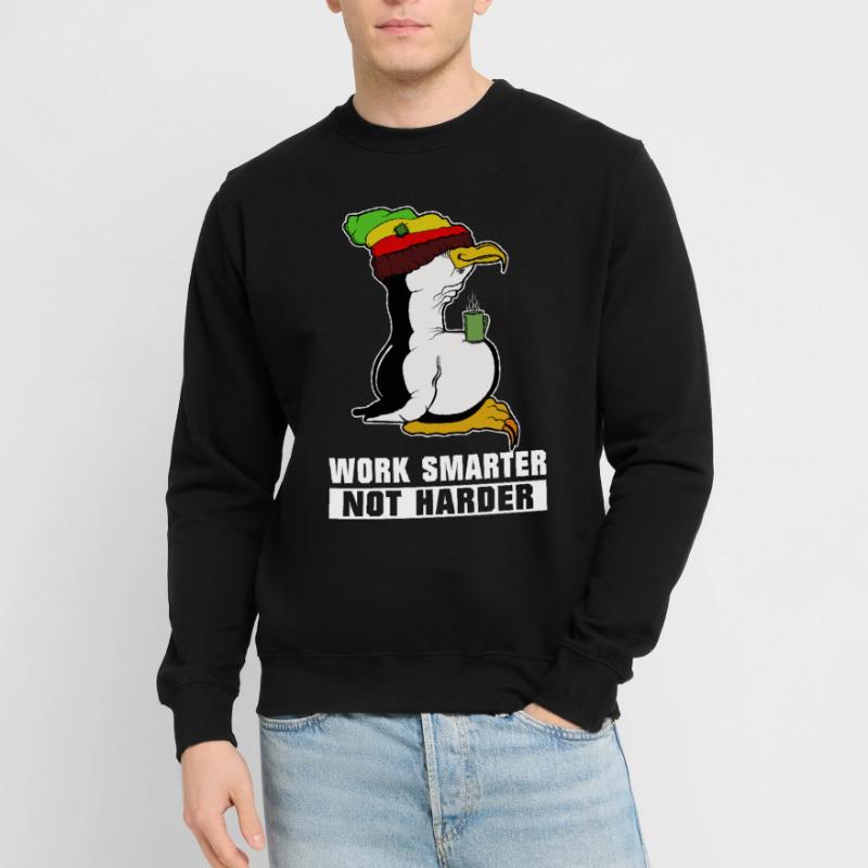 Linux penguin coffee break Rasta Informatik PC Nerd Unisex Sweatshirt