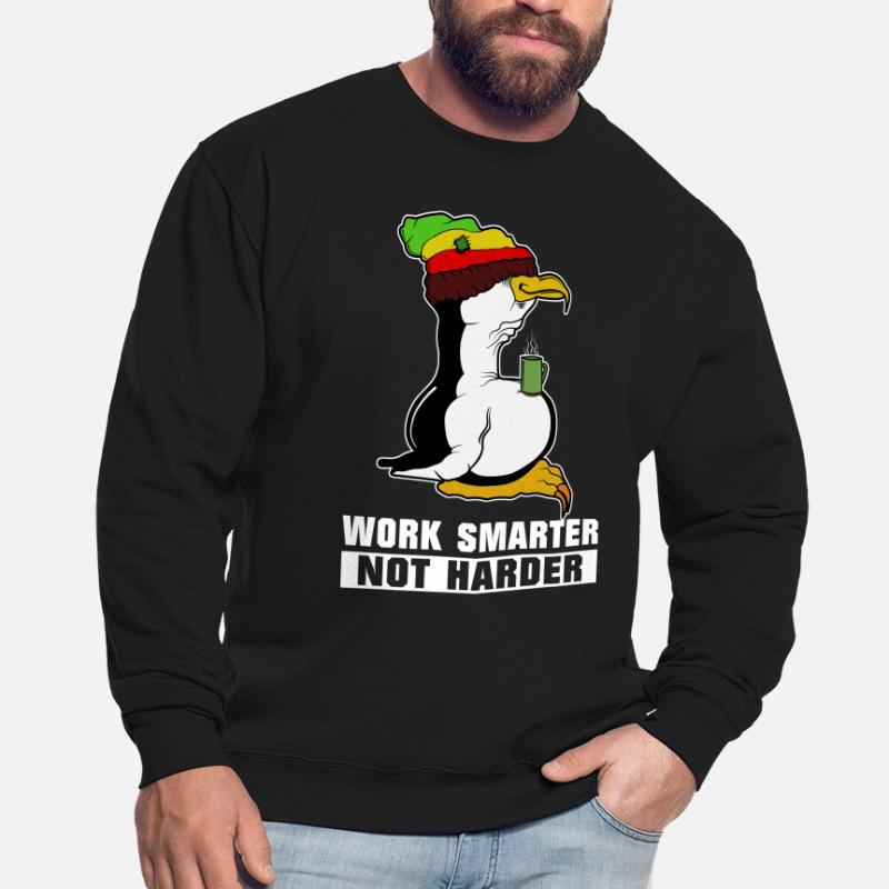 Linux Pinguin Kaffeepause Rasta Informatik PC Nerd Unisex Pullover