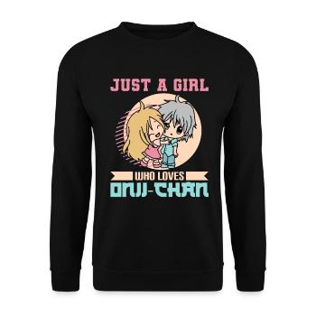 Oniichan Anime Meme Hentai Gift - Sweat-shirt Unisexe - noir - Devant - Alina (178cm) & Michal (187cm)