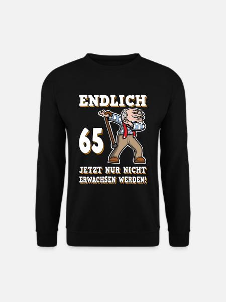 Endlich 65 Geburtstag Dabbing Opa - Unisex Pullover - Schwarz