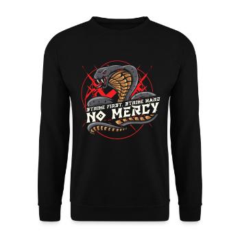 Strike First Strike Hard Martial Arts Mixed Martial - Unisex Sweatshirt - black - Front - Alina (178cm) & Michal (187cm)