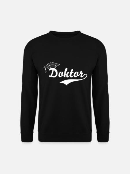 Doktorhut Promotion Doktortitel Geschenk Uni - Unisex Pullover - Schwarz