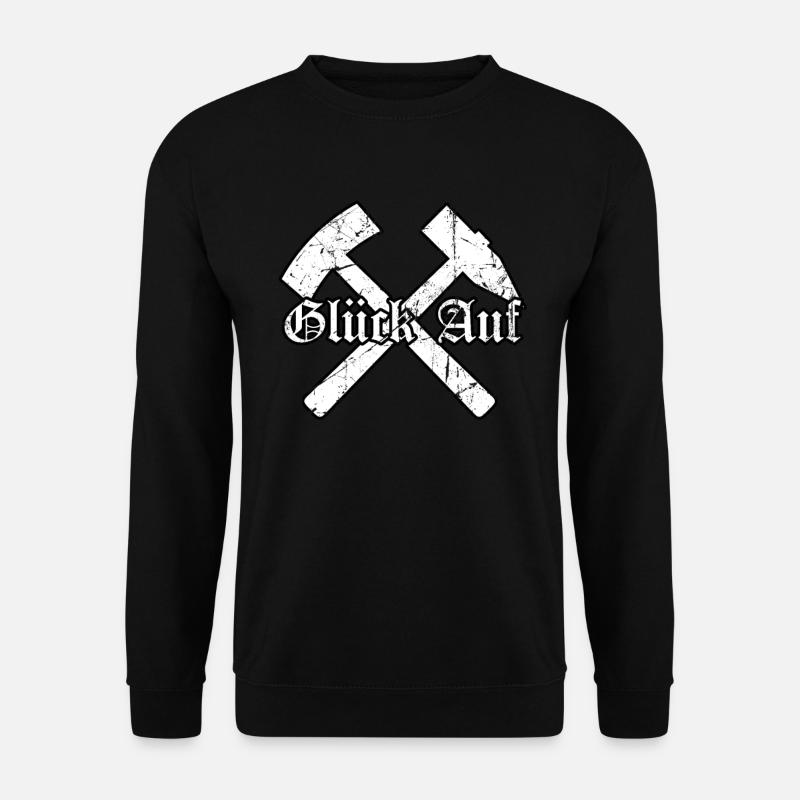 Schlägel und Eisen Glück Auf! Ruhrpott Geschenke - Unisex Pullover - Schwarz