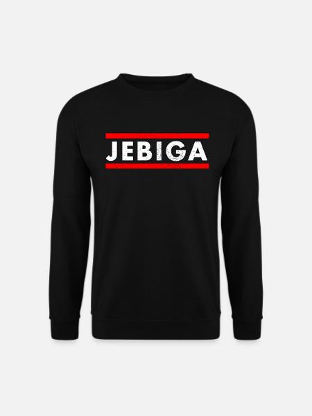 JEBIGA Lustig Balkan Serbien Jugoslawien Geschenk - Unisex Pullover - Schwarz