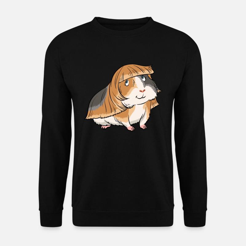 Meerschweinchen Friseur Fell Schneiden Haarschnitt - Unisex Pullover - Schwarz
