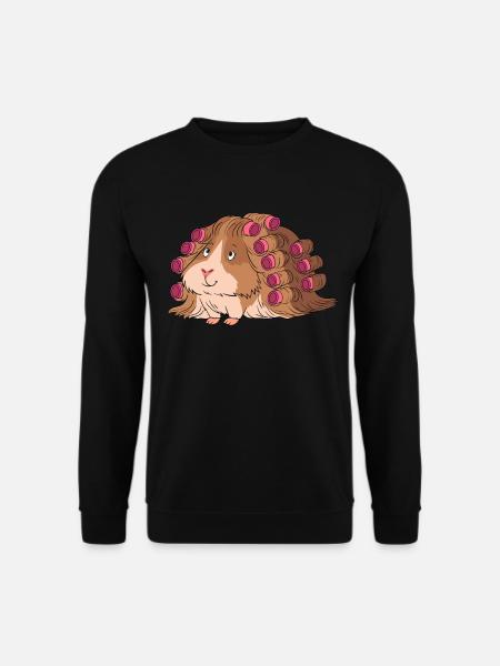 Meerschweinchen Locken Dauerwelle Langhaar - Unisex Pullover - Schwarz