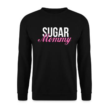 Sugar Mommy Momma Mama Geschenke Toyboy - Unisex Pullover - Schwarz - Vorne - Alina (178cm) & Michal (187cm)