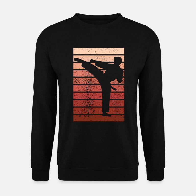 Karaté vintage - Sweat-shirt Unisexe - noir