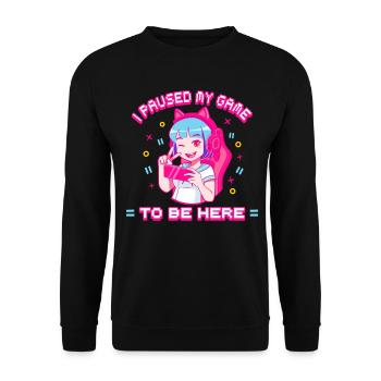 Gamer Girl Pink Gamer Gamer Girl Cadeau - Sweat-shirt Unisexe - noir - Devant - Alina (178cm) & Michal (187cm)