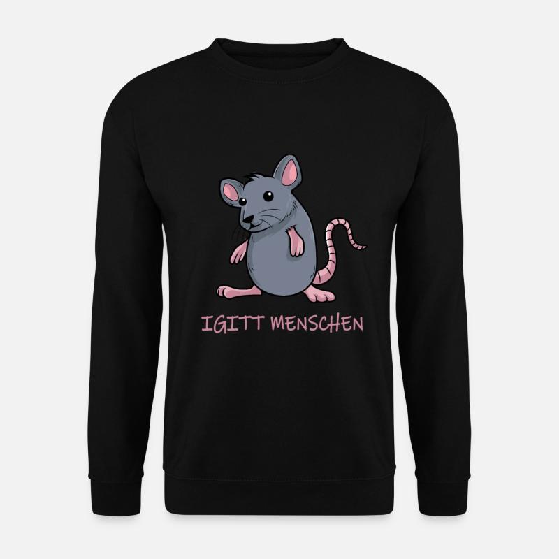 Igitt menschen Ratte lustige maus - Unisex Pullover - Schwarz