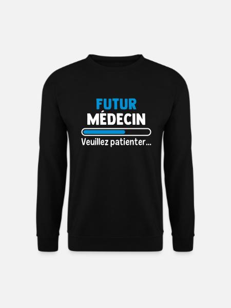 Future doctor please wait - Unisex Sweatshirt - black