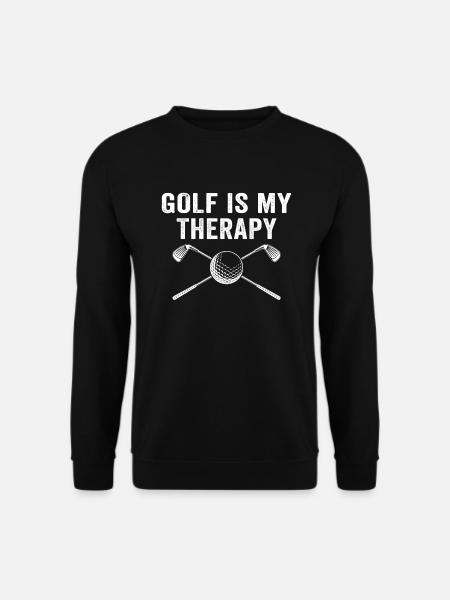golf is my therapy golfer shirt - Sweat-shirt Unisexe - noir