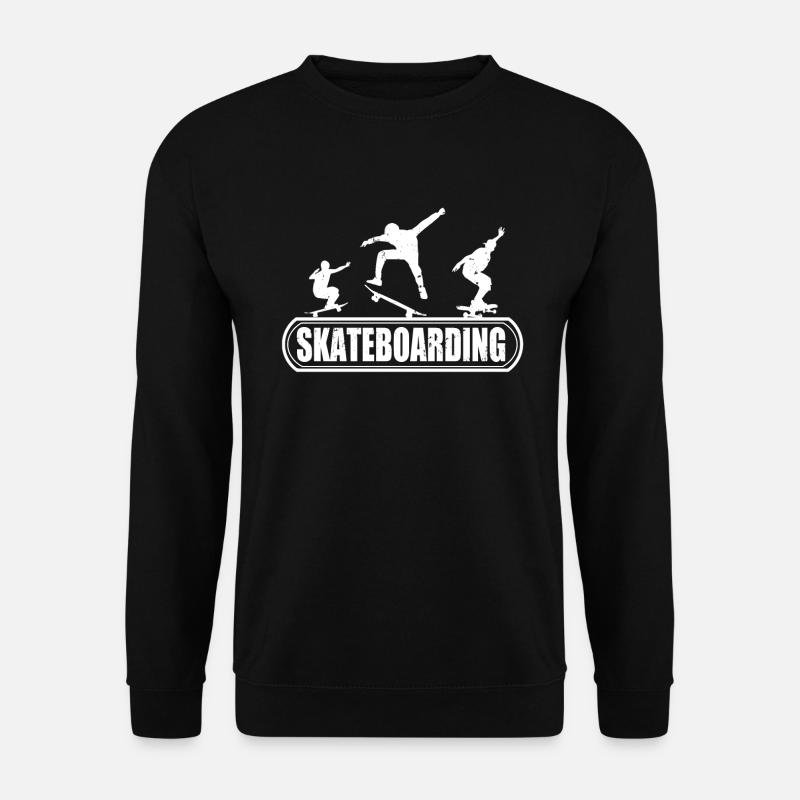 Skateboarder Skateboarder Skateboarder - Unisex Pullover - Schwarz