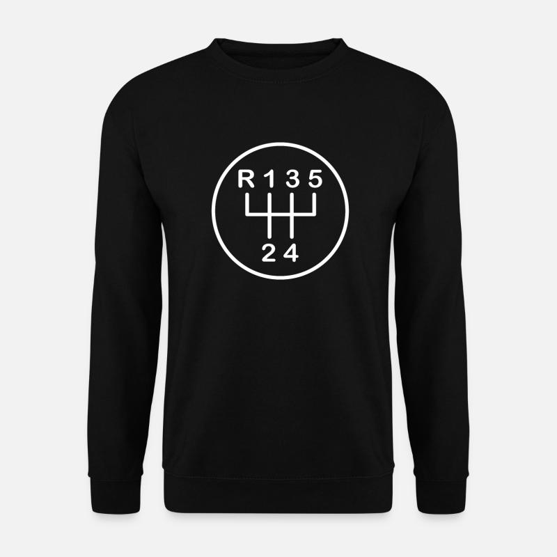 5-speed car gearbox - Unisex Sweatshirt - black