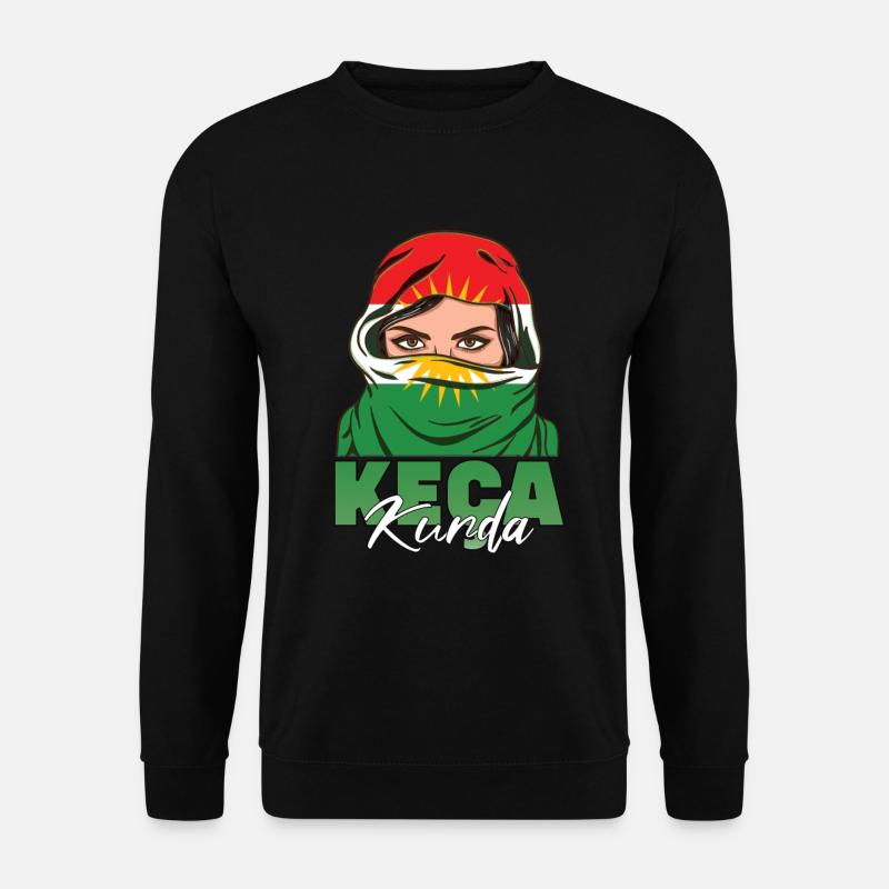 Keca Kurda Kurdin Kurdistan Kurdish Kurd Geschenk - Unisex Pullover - Schwarz