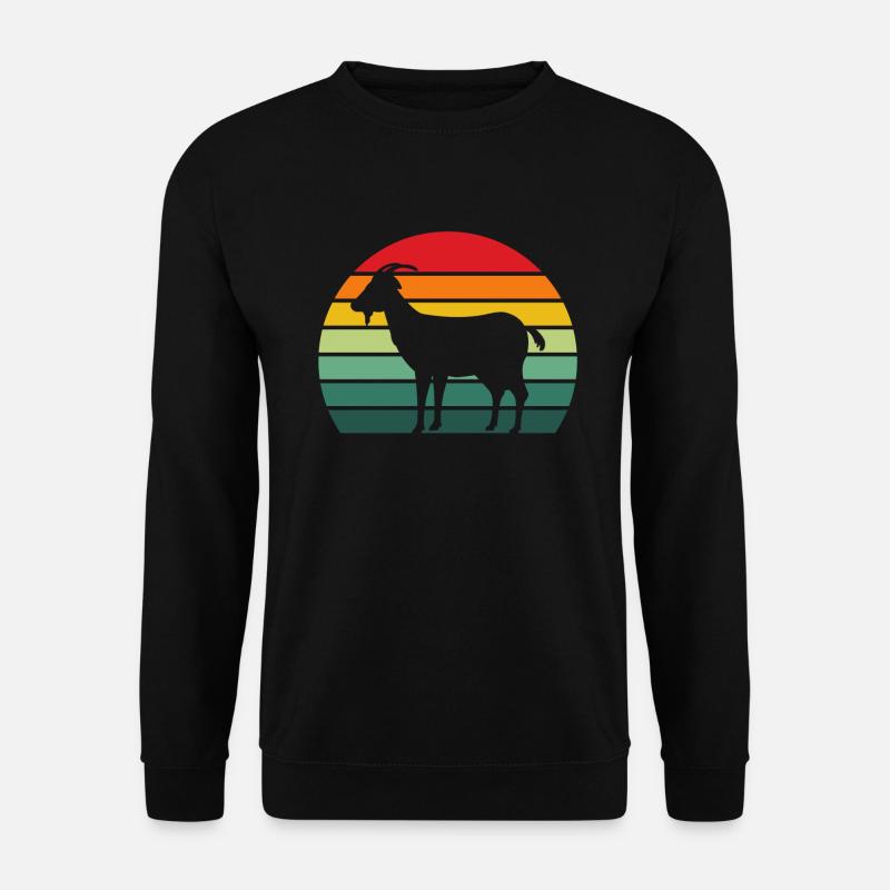 cadeau retro chèvre t-shirt chevre - Sweat-shirt Unisexe - noir