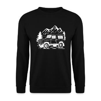 Offroad 4x4 - Unisex Pullover - Schwarz - Vorne - Alina (178cm) & Michal (187cm)