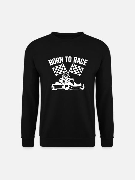 Geboren für Kart-Kart-Autorennen - Unisex Pullover - Schwarz