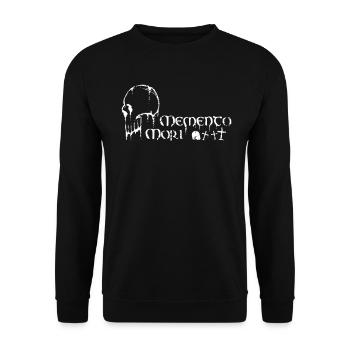Latin - Memento Mori - Unisex Sweatshirt - black - Front - Alina (178cm) & Michal (187cm)