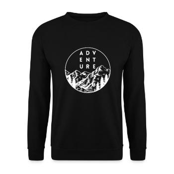 Adventure - Unisex Pullover - Schwarz - Vorne - Alina (178cm) & Michal (187cm)