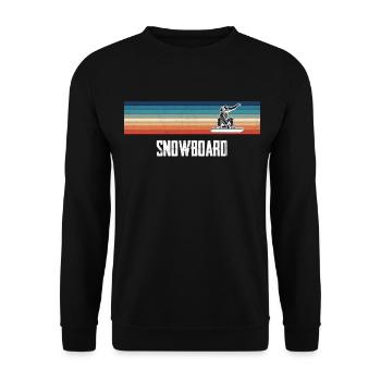 Snowboard - Unisex Pullover - Schwarz - Vorne - Alina (178cm) & Michal (187cm)