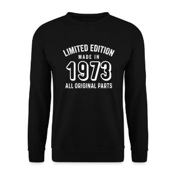 Limited edition made In 1973 all original parts - Sweat-shirt Unisexe - noir - Devant - Alina (178cm) & Michal (187cm)