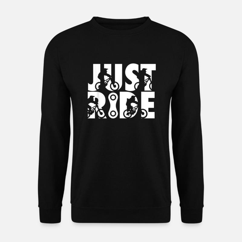 just ride MTB Mountain bike - Unisex Pullover - Schwarz