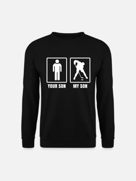 my son and your sein eishockey - Unisex Pullover - Schwarz