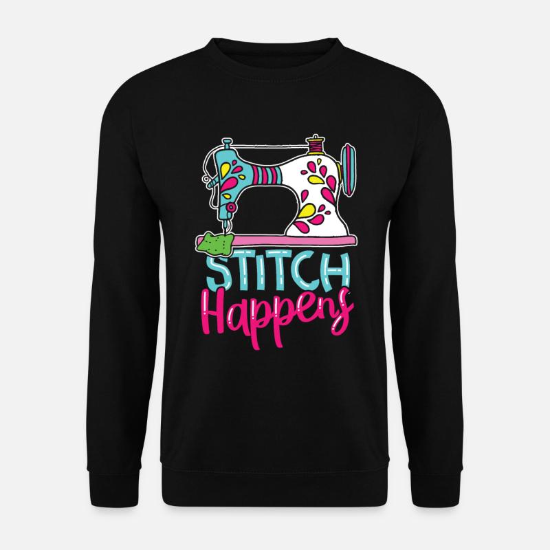 Stitch Happens - Unisex Pullover - Schwarz