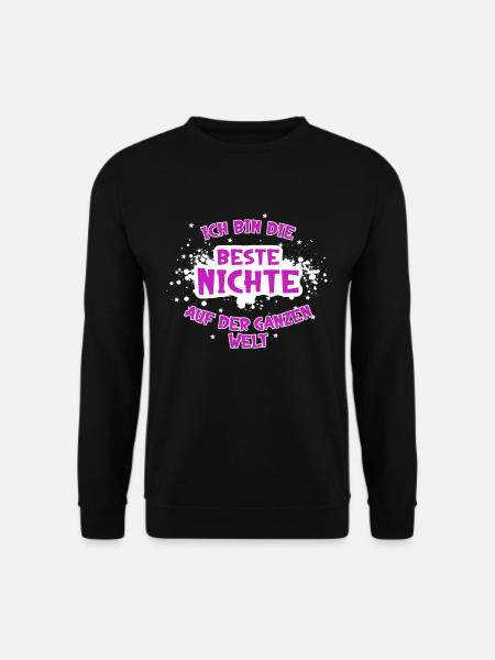 Die beste Nichte der Welt - Unisex Pullover - Schwarz