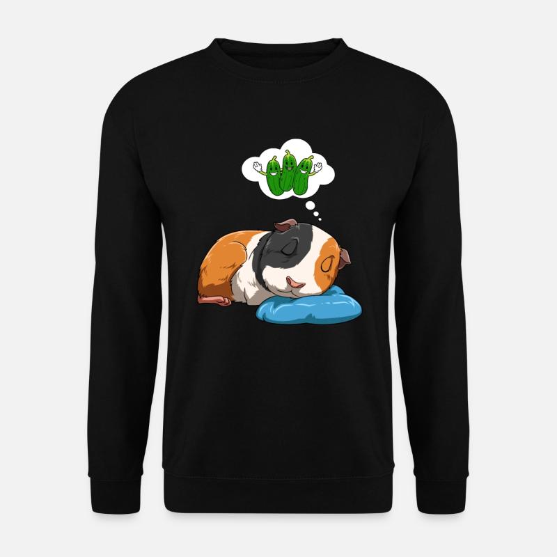 Guinea pig dreams of cucumbers - Unisex Sweatshirt - black