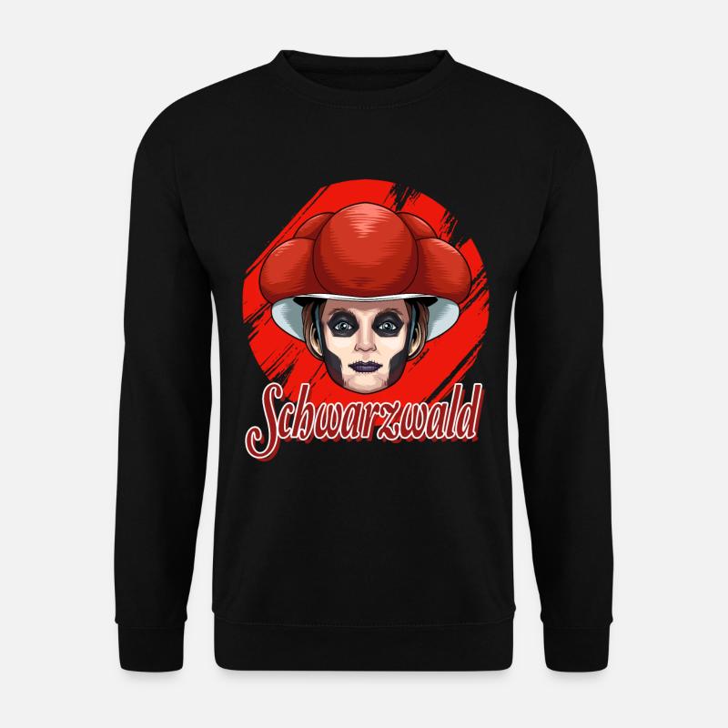 Bollenhut Schwarzwald für einen Schwarzwälder - Unisex Pullover - Schwarz