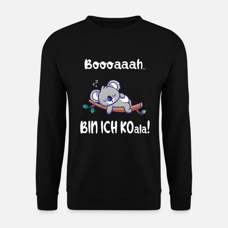 Lustige Koala Geschenke - Unisex Pullover - Schwarz