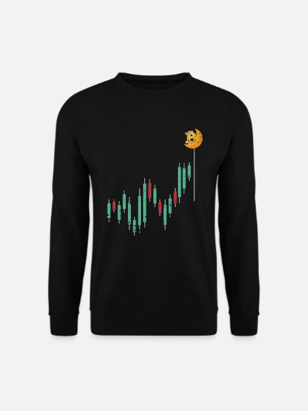 Bitcoin cryptocurrency BTC funny gift - Unisex Sweatshirt - black